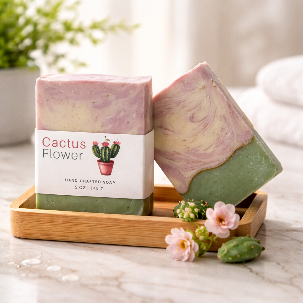Cactus Flower Soap | Fresh Floral Handmade SoapCactus Flower