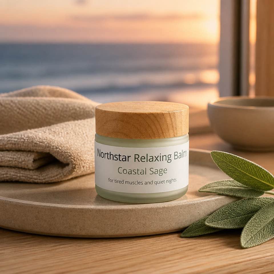 Coastal Sage Relaxing Balm |2oz Magnesium + Arnica Tallow Balm