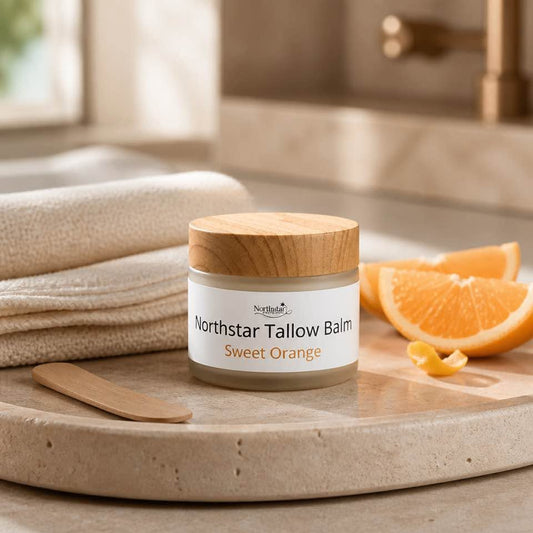 Sweet Orange Tallow Balm | 2 oz Natural Moisturizing Balm for Dry Skin