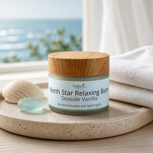 Seaside Vanilla Relaxing Balm | 2oz Magnesium + Arnica Tallow Balm